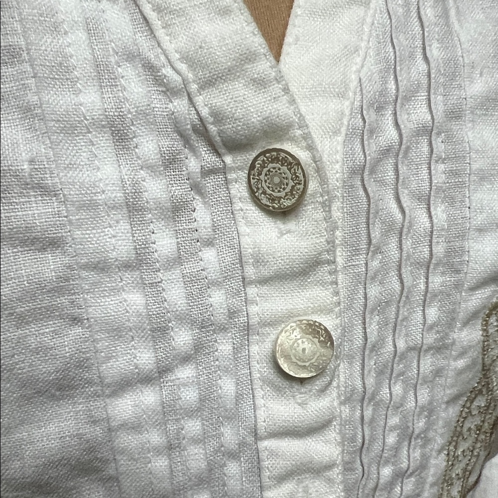 Per Una White Blouse with Floral Embroidery - Picture 3 of 9